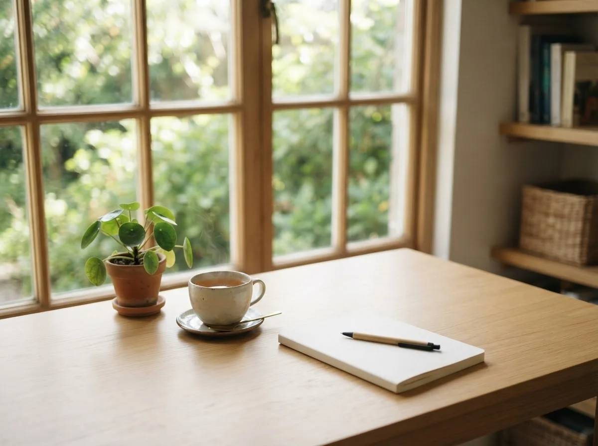 Organized ingredient materials in natural lighting